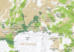 Label complexity with National Monument overlays and hillshade