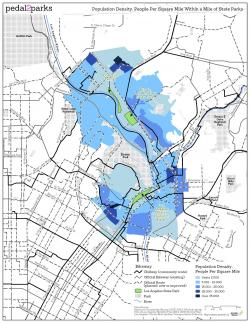 Population density near the LA River State Parks