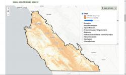 Example map of modeled habitat