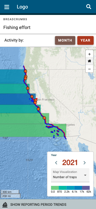 Web Application Prototype 1 - effort map