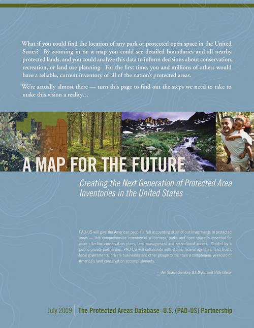 Report Cover for National Strategy on Protected Lands Data