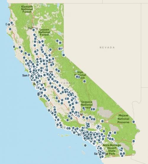 Map of Urban Recreation Facilities