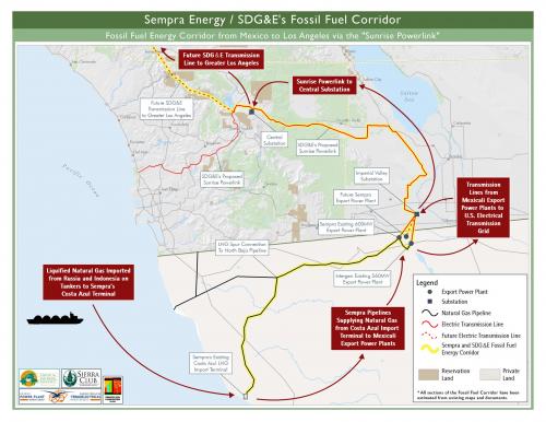 Map of Energy Transmission in Southern California