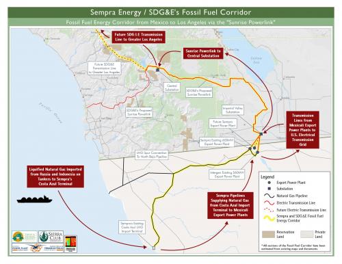 Map of Energy Transmission in Southern California