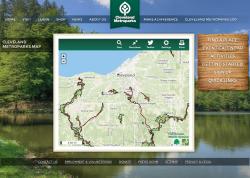 Image of Cleveland Metroparks Trail Finder home page