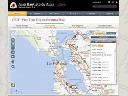 Trip Planner Interface for Anza Trail Site