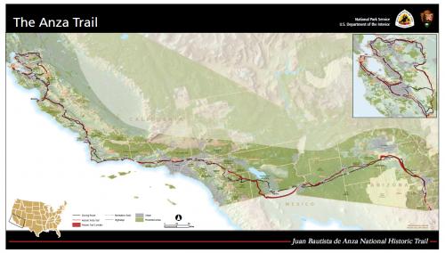 Overview Map for Anza Trail