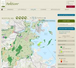 Example ParkScore City Map Detail Page