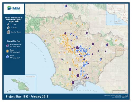 Habitat Projects - Overview Map