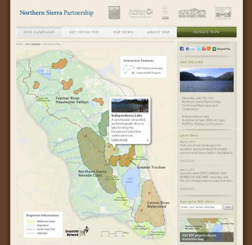 Northern Sierra Priorities Map