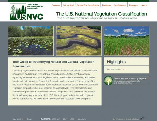Web Site for National Vegetation Data Standards Organization