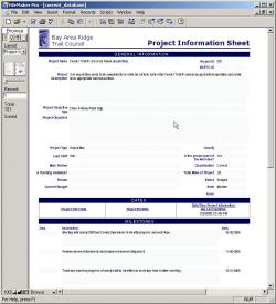Database Report Screen