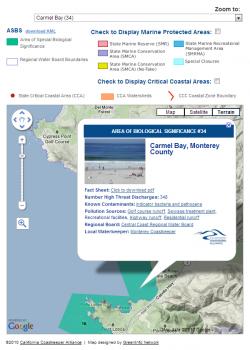 Example Popup Box for Coastkeeper Application