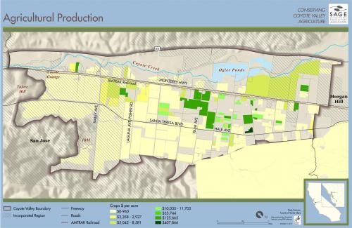 Agricultural Production Valuations Map