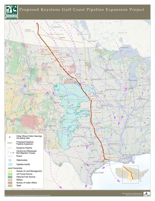 Overview Map of Keystone XL Pipeline