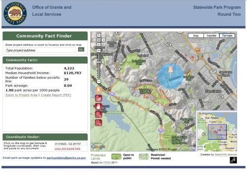 Community FactFinder Application