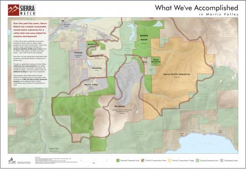 Martis Valley Accomplishments Map