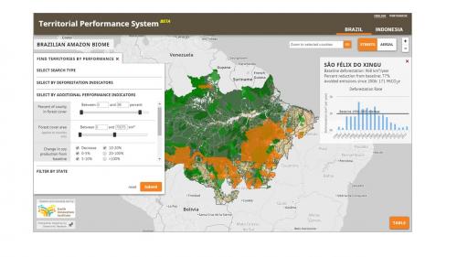 TPS map interface