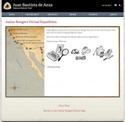 Anza Jr. Ranger Example Quiz Panel