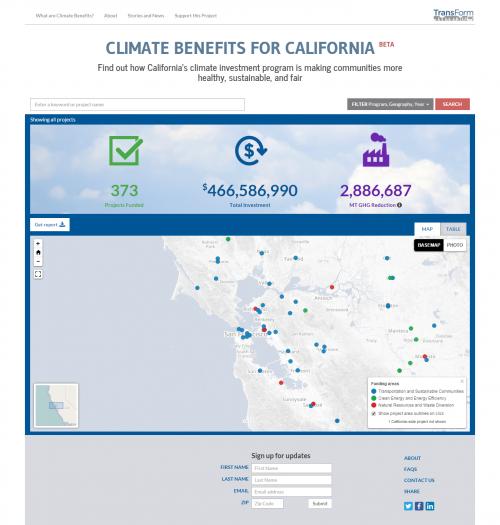 Climate Benefits webiste