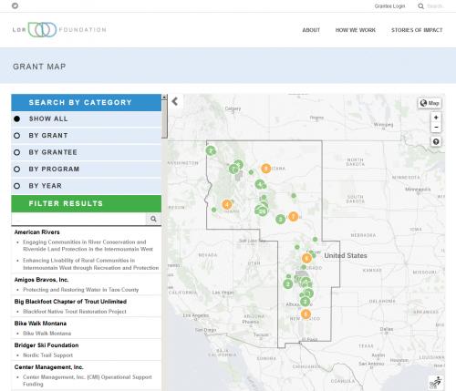 LOR Foundation Grant Mapper