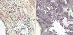 Experiment in cartographic symbolization of development risk 