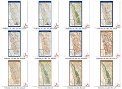 Map studies for zooming into the Napa Valley
