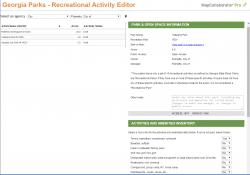 Recreational Activities Extension for Georgia Parks MapCollaborator
