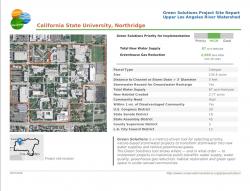 Site Report Page for Green Solutions Mapper (PDF report)