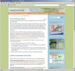 Original LandTrustGIS.org website