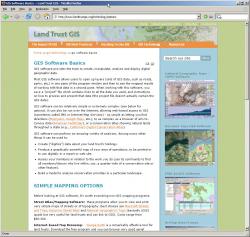 Original LandTrustGIS.org website