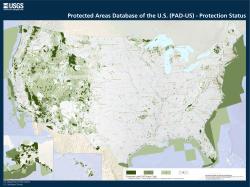 PAD-US map showing 