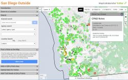 MapCollaborator was used to refine San Diego data
