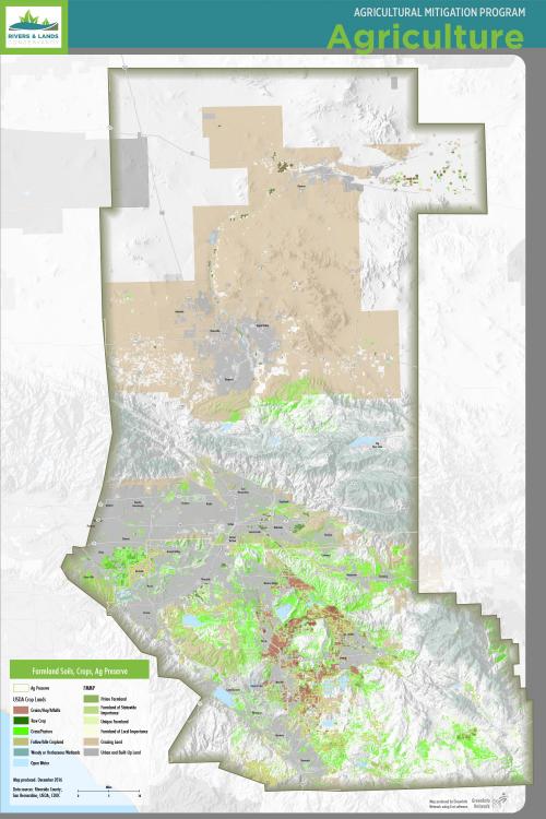 Regional agriculture map 