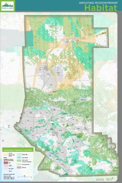 Habitat map, including corridors