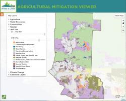 Web viewer for agricultural mitigation data