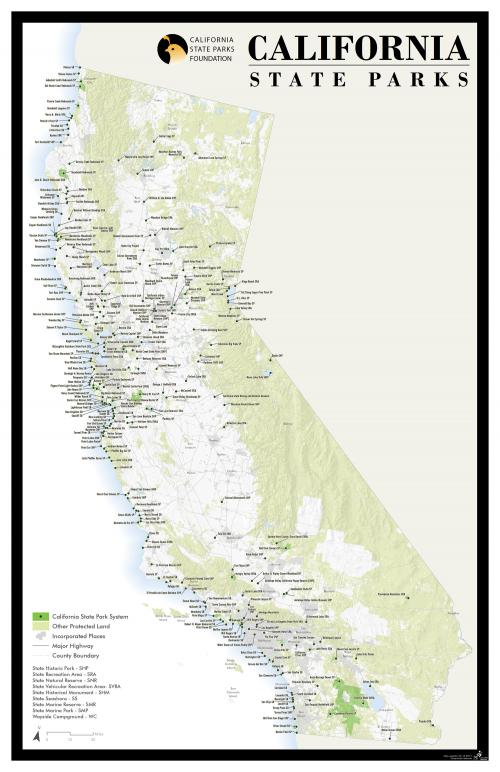 California State Parks Poster Map