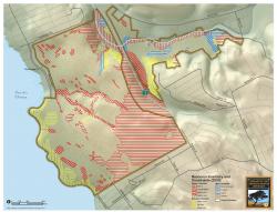 Map from map book showing resource inventory and constraints