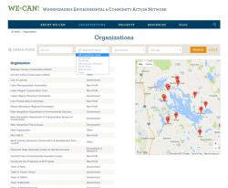 Organizations Directory Page